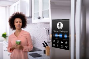 Smart kitchen technology includes refrigerators that can make grocery lists for you.